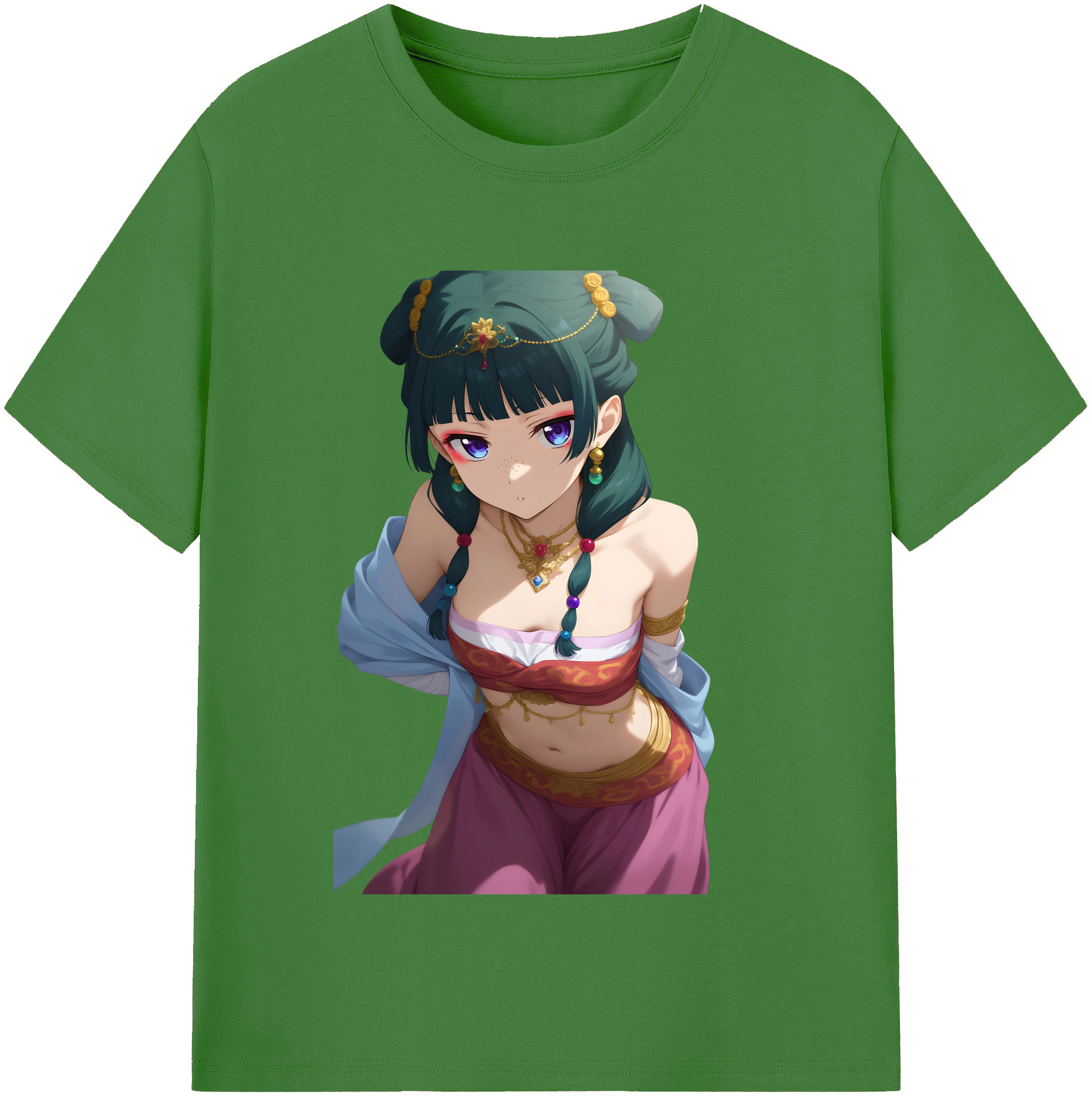 （画像用） 薬屋のひとりごと The Apothecary Diaries レディースカジュアルプリントTシャツ（綿100％）